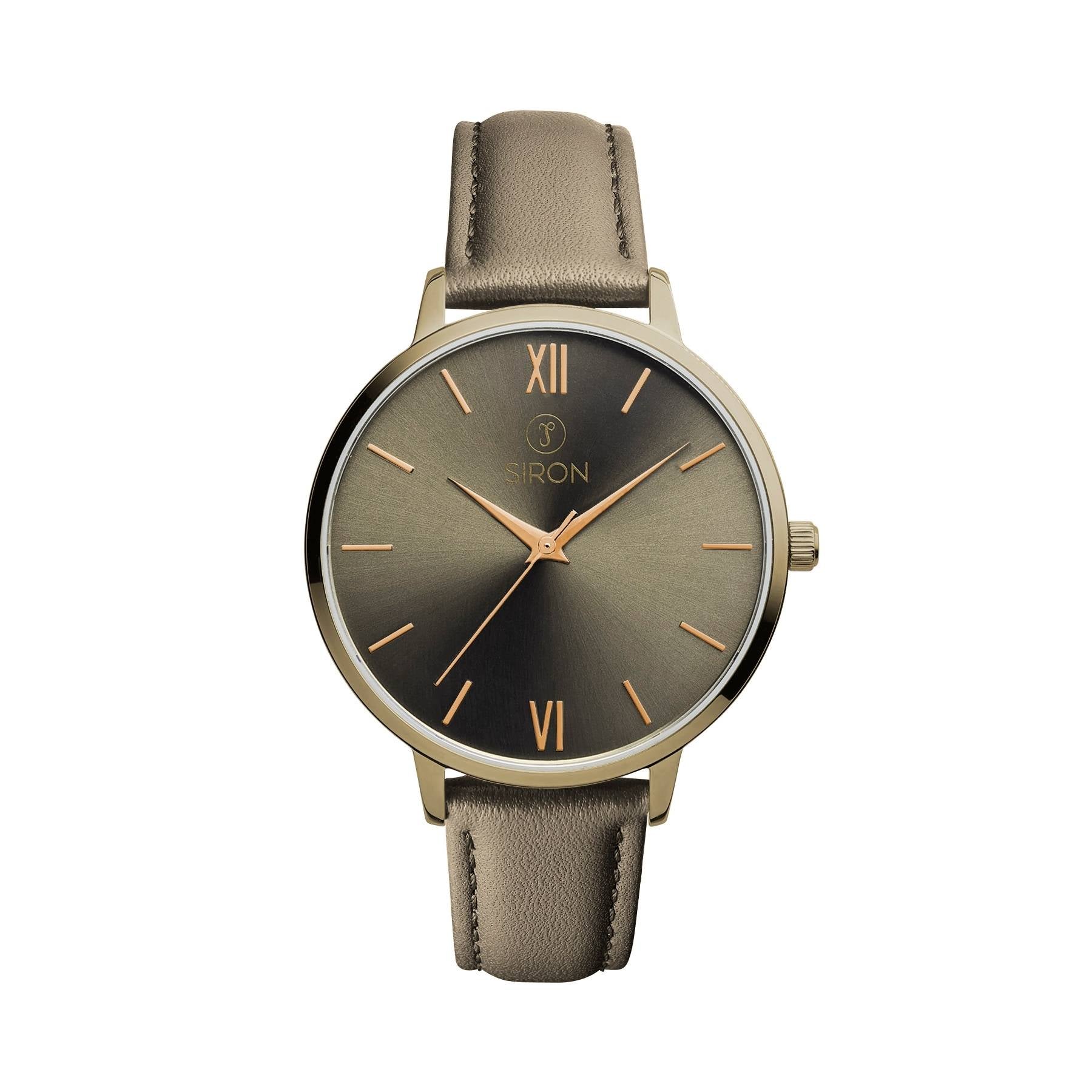 LUNA Khaki Rose Gold – Leather