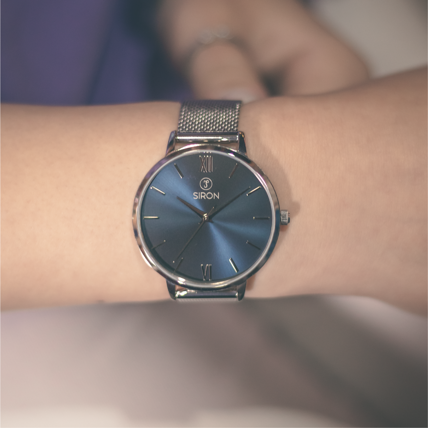 LUNA Night Blue – Silver - Mesh