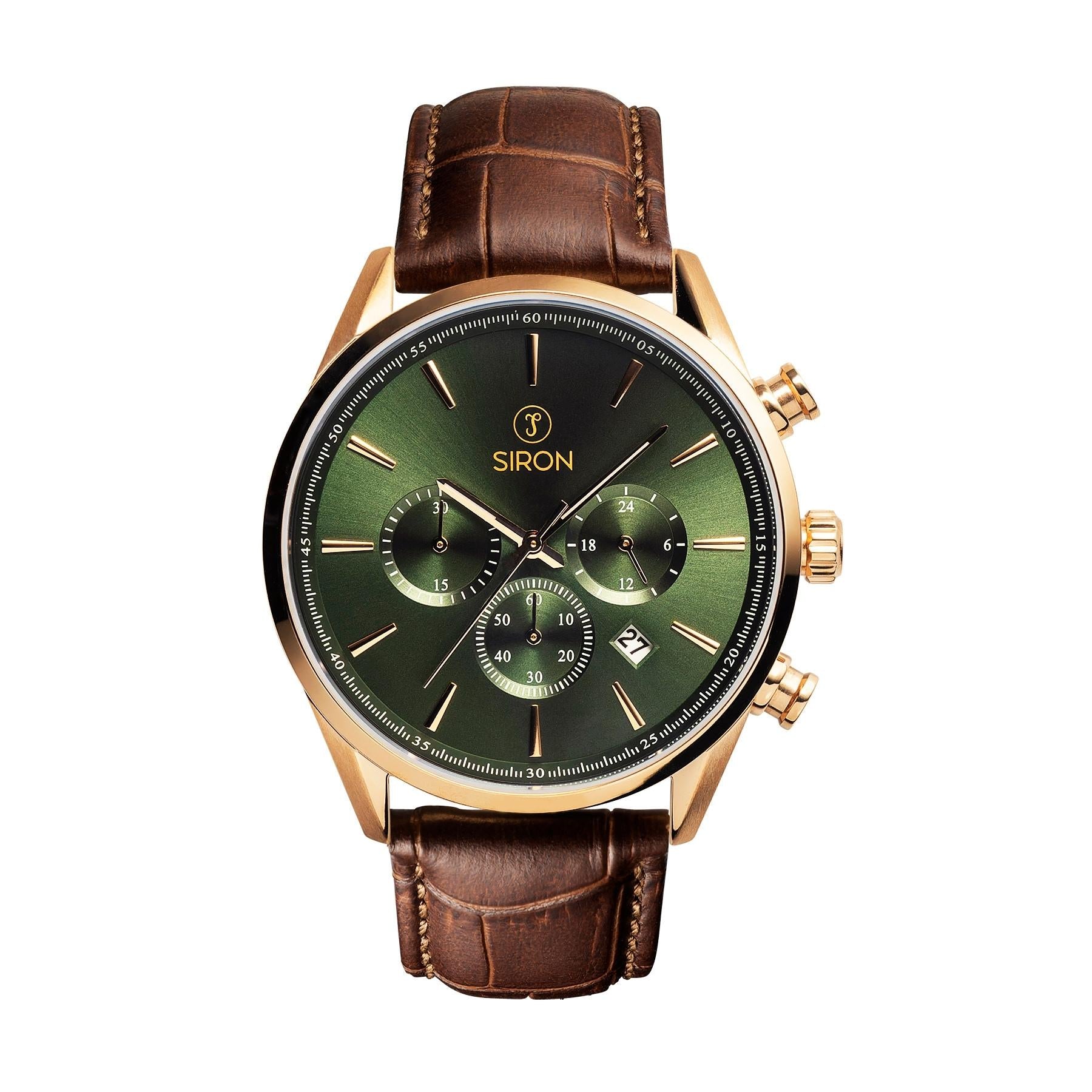 Superior Chrono Kings Green – Rose Gold – Croc