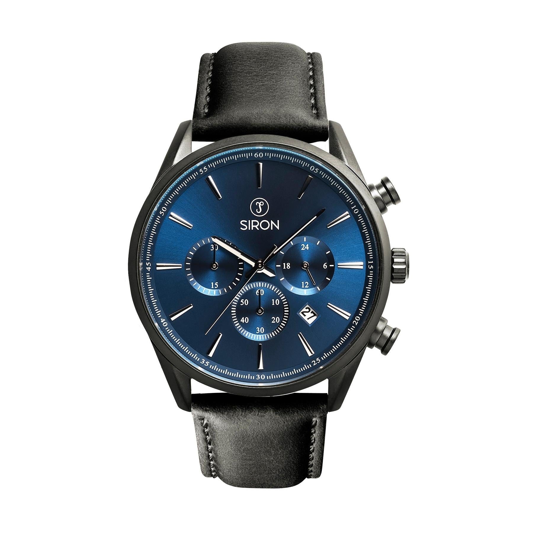 Superior Chrono Deep Blue - Venom Black – Leather