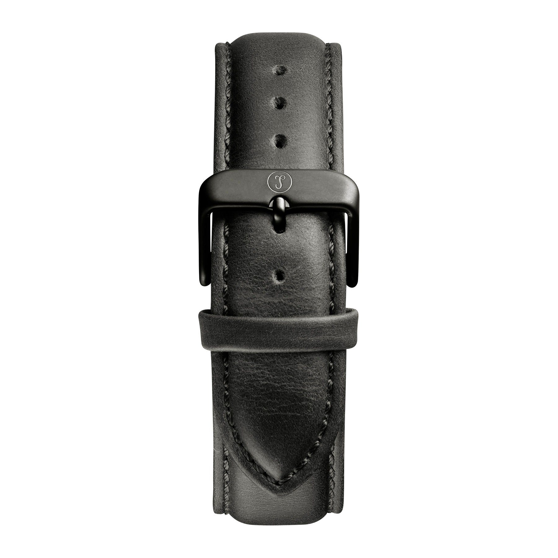 22MM - Black - Leather