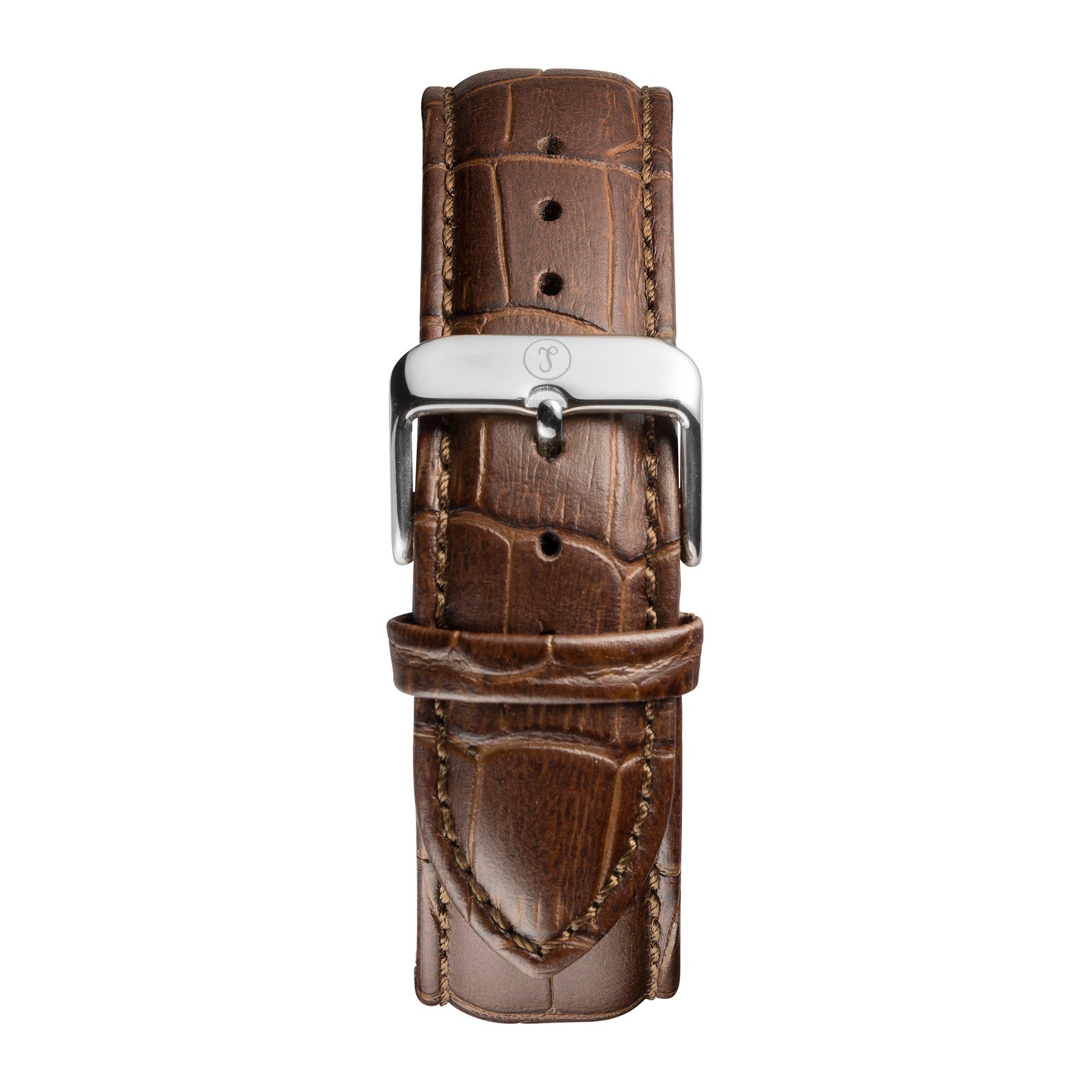 22MM - Brown Croc - Leather